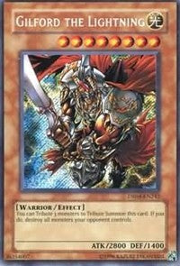Gilford the Lightning [DR04-EN242] Secret Rare | Shuffle n Cut Hobbies & Games