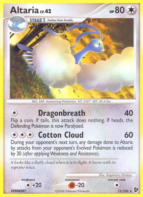 Altaria (12/106) [Diamond & Pearl: Great Encounters] | Shuffle n Cut Hobbies & Games