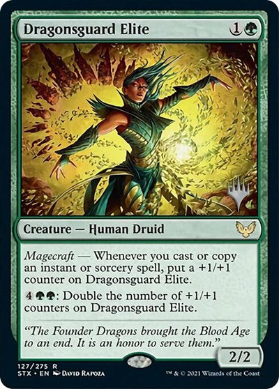 Dragonsguard Elite (Promo Pack) [Strixhaven: School of Mages Promos] | Shuffle n Cut Hobbies & Games