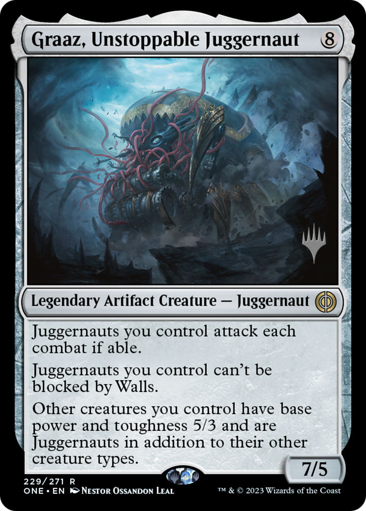 Graaz, Unstoppable Juggernaut (Promo Pack) [Phyrexia: All Will Be One Promos] | Shuffle n Cut Hobbies & Games