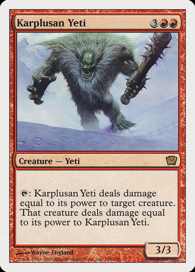 Karplusan Yeti [Ninth Edition] | Shuffle n Cut Hobbies & Games