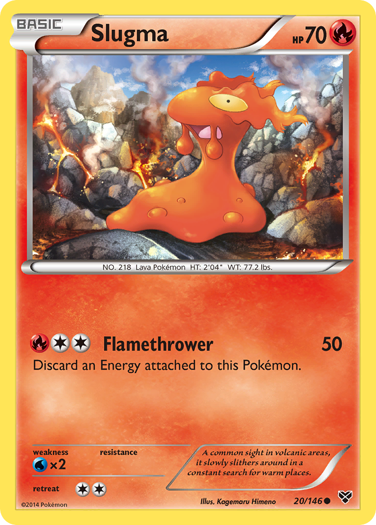 Slugma (20/146) [XY: Base Set] | Shuffle n Cut Hobbies & Games