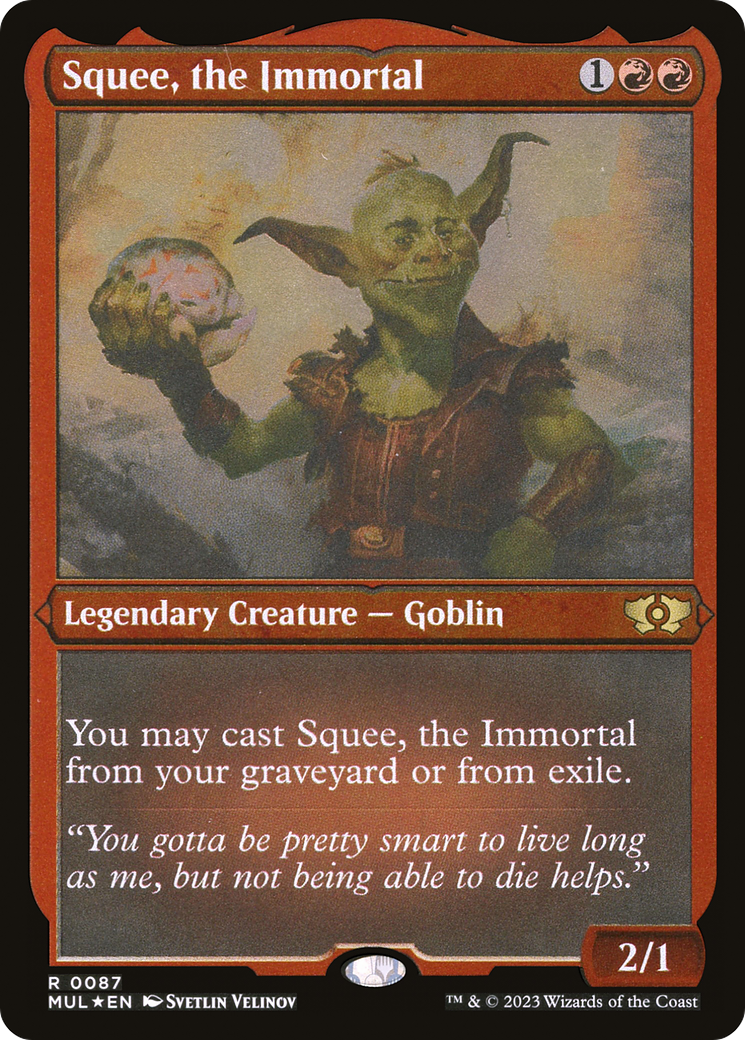Squee, the Immortal (Foil Etched) [Multiverse Legends] | Shuffle n Cut Hobbies & Games