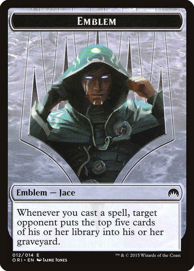 Jace, Telepath Unbound Emblem [Magic Origins Tokens] | Shuffle n Cut Hobbies & Games