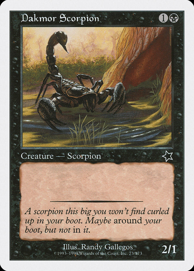 Dakmor Scorpion [Starter 1999] | Shuffle n Cut Hobbies & Games