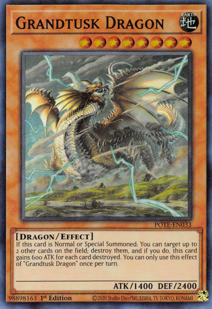 Grandtusk Dragon [POTE-EN033] Super Rare | Shuffle n Cut Hobbies & Games