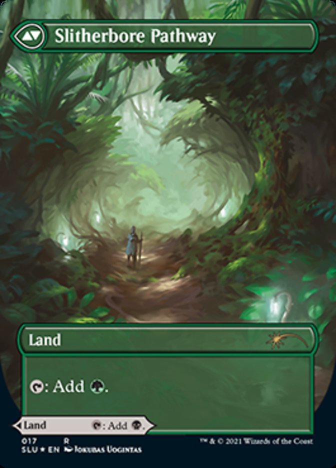 Darkbore Pathway // Slitherbore Pathway (Borderless) [Secret Lair: Ultimate Edition 2] | Shuffle n Cut Hobbies & Games