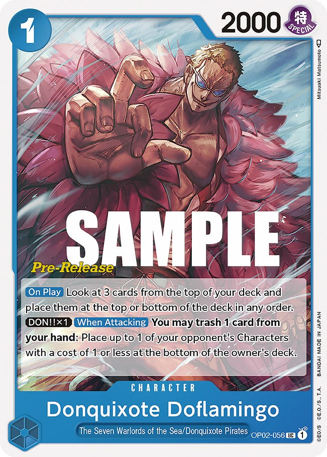 Donquixote Doflamingo [Paramount War Pre-Release Cards] | Shuffle n Cut Hobbies & Games