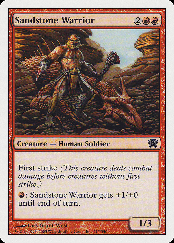 Sandstone Warrior [Ninth Edition] | Shuffle n Cut Hobbies & Games
