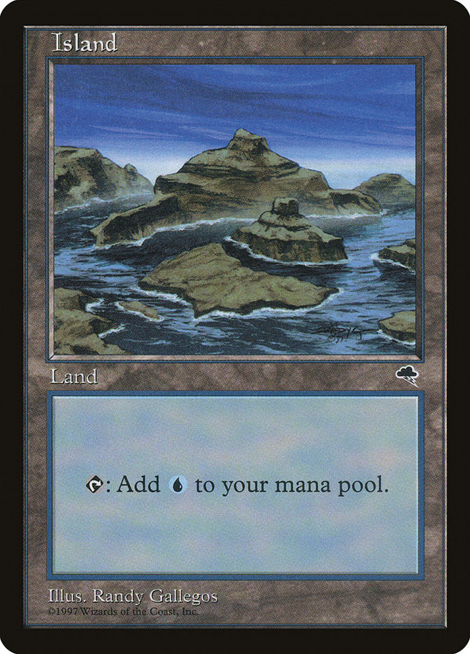 Island (Signature on Right / Blue Sky) [Tempest] | Shuffle n Cut Hobbies & Games