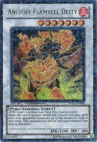 Ancient Flamvell Deity [DT04-EN088] Ultra Rare | Shuffle n Cut Hobbies & Games