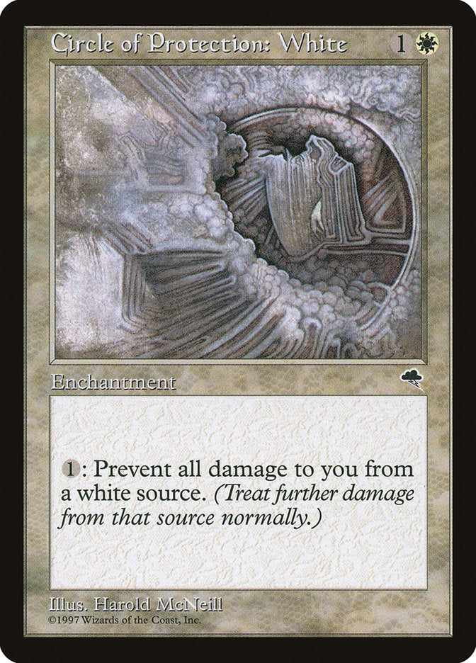 Circle of Protection: White [Tempest] | Shuffle n Cut Hobbies & Games