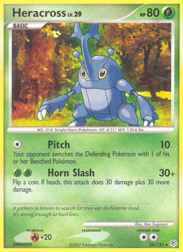 Heracross (28/130) [Diamond & Pearl: Base Set] | Shuffle n Cut Hobbies & Games