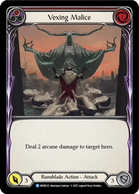 Vexing Malice (Red) [MON232] 1st Edition Normal | Shuffle n Cut Hobbies & Games