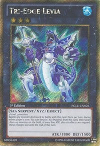 Tri-Edge Levia [PGLD-EN026] Gold Secret Rare | Shuffle n Cut Hobbies & Games