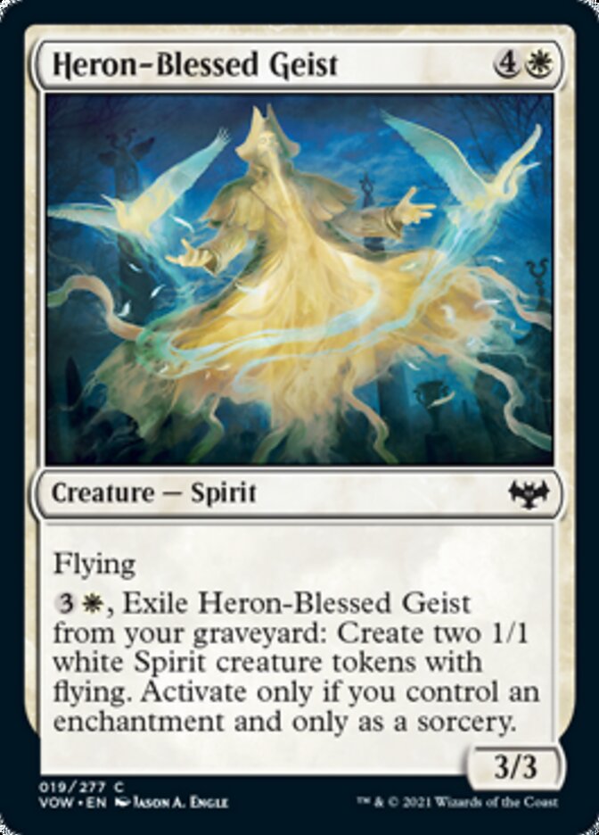 Heron-Blessed Geist [Innistrad: Crimson Vow] | Shuffle n Cut Hobbies & Games