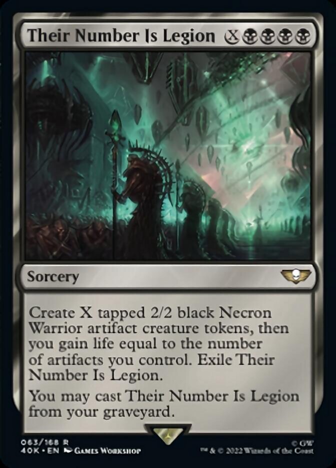 Their Number Is Legion (Surge Foil) [Warhammer 40,000] | Shuffle n Cut Hobbies & Games