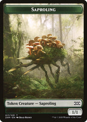 Beast // Saproling Double-Sided Token [Double Masters Tokens] | Shuffle n Cut Hobbies & Games
