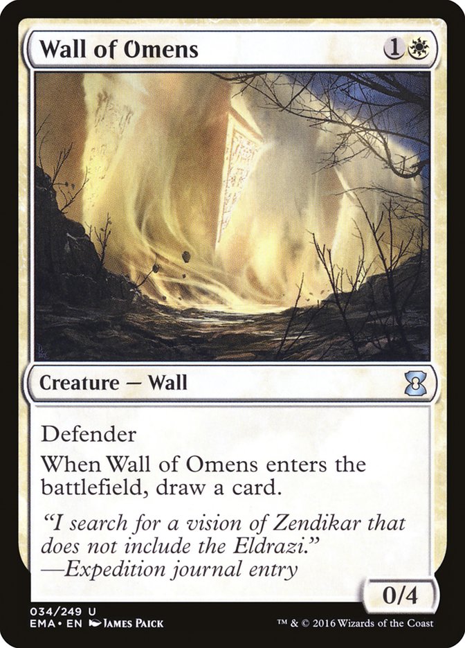 Wall of Omens [Eternal Masters] | Shuffle n Cut Hobbies & Games