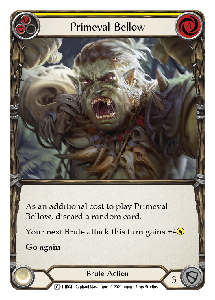 Primeval Bellow (Yellow) [1HP041] | Shuffle n Cut Hobbies & Games