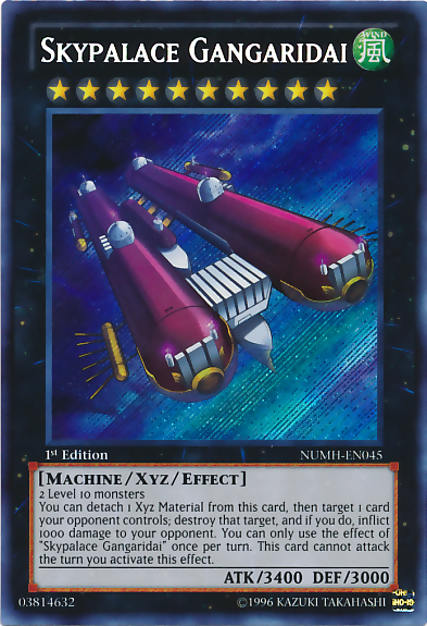 Skypalace Gangaridai [NUMH-EN045] Secret Rare | Shuffle n Cut Hobbies & Games