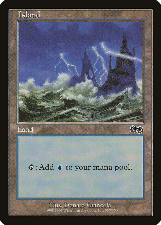 Island (335) [Urza's Saga] | Shuffle n Cut Hobbies & Games