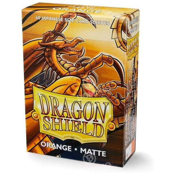 Dragonshield Yugioh Sleeves (60) Orange Matte | Shuffle n Cut Hobbies & Games