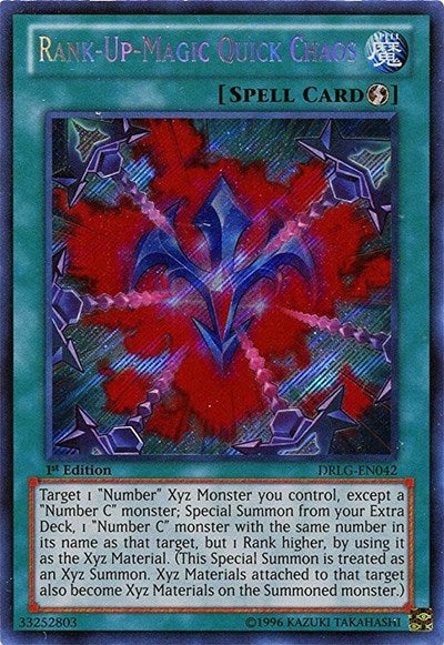 Rank-Up-Magic Quick Chaos [DRLG-EN042] Secret Rare | Shuffle n Cut Hobbies & Games