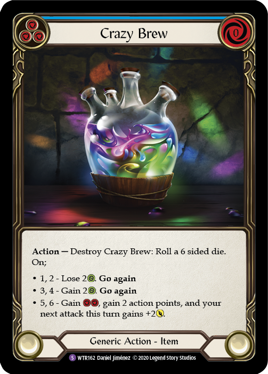 Crazy Brew [WTR162] Unlimited Edition Rainbow Foil | Shuffle n Cut Hobbies & Games