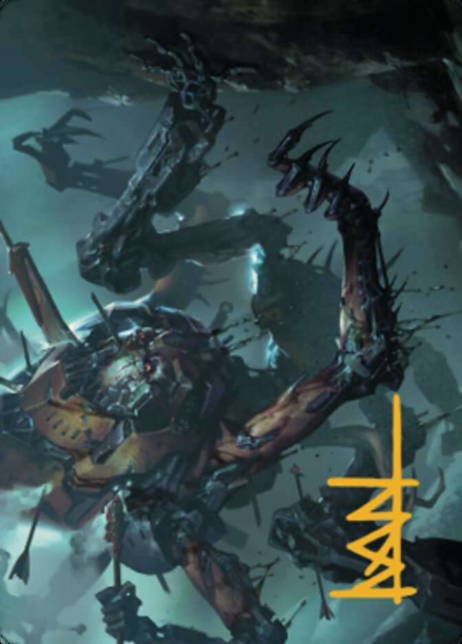 Scrapwork Rager Art Card (Gold-Stamped Signature) [The Brothers' War Art Series] | Shuffle n Cut Hobbies & Games