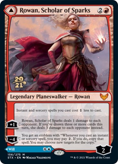Rowan, Scholar of Sparks // Will, Scholar of Frost [Strixhaven: School of Mages Prerelease Promos] | Shuffle n Cut Hobbies & Games