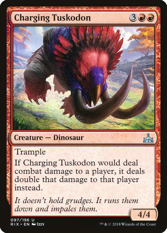 Charging Tuskodon [Rivals of Ixalan] | Shuffle n Cut Hobbies & Games