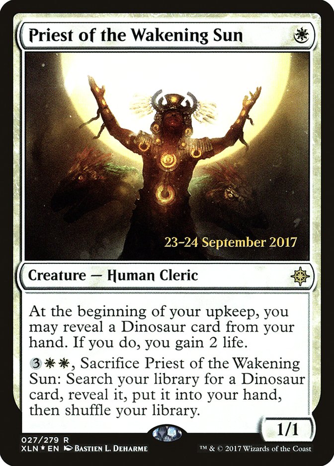 Priest of the Wakening Sun [Ixalan Prerelease Promos] | Shuffle n Cut Hobbies & Games