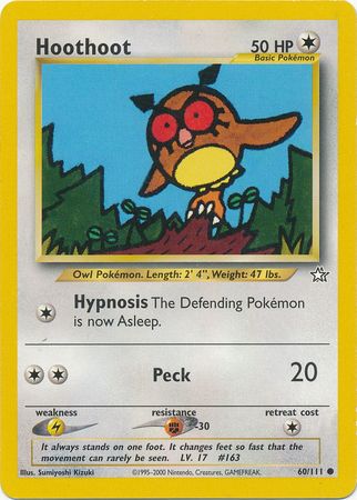 Hoothoot (60/111) [Neo Genesis Unlimited] | Shuffle n Cut Hobbies & Games