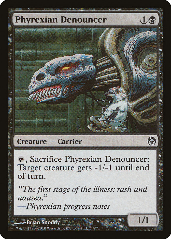 Phyrexian Denouncer [Duel Decks: Phyrexia vs. the Coalition] | Shuffle n Cut Hobbies & Games