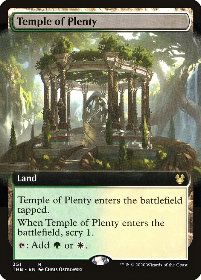 Temple of Plenty (Extended Art) [Theros Beyond Death] | Shuffle n Cut Hobbies & Games