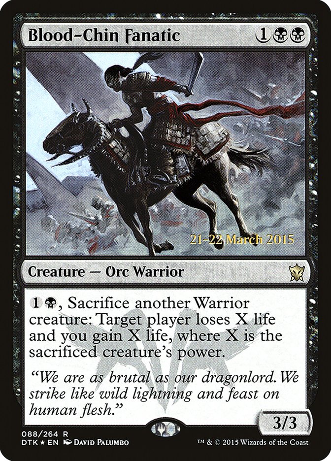 Blood-Chin Fanatic [Dragons of Tarkir Prerelease Promos] | Shuffle n Cut Hobbies & Games