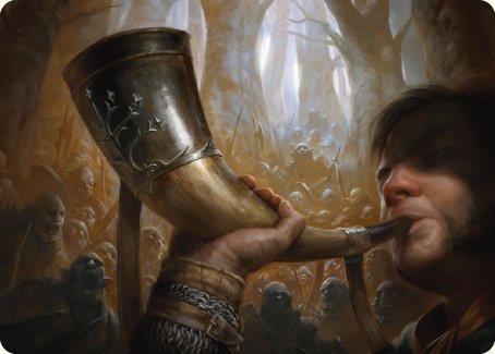 Horn of Gondor Art Card [The Lord of the Rings: Tales of Middle-earth Art Series] | Shuffle n Cut Hobbies & Games