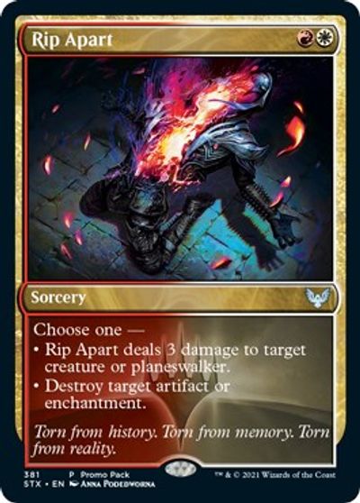 Rip Apart (Promo Pack) [Strixhaven: School of Mages Promos] | Shuffle n Cut Hobbies & Games