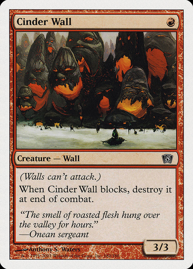 Cinder Wall [Eighth Edition] | Shuffle n Cut Hobbies & Games