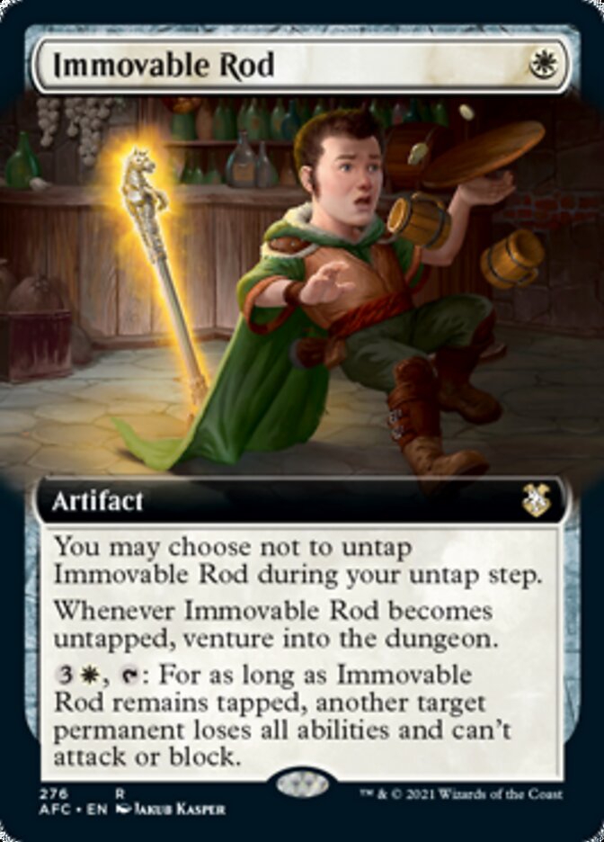 Immovable Rod (Extended Art) [Dungeons & Dragons: Adventures in the Forgotten Realms Commander] | Shuffle n Cut Hobbies & Games