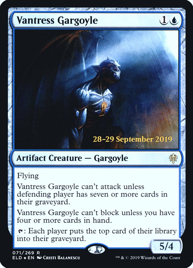 Vantress Gargoyle [Throne of Eldraine Prerelease Promos] | Shuffle n Cut Hobbies & Games
