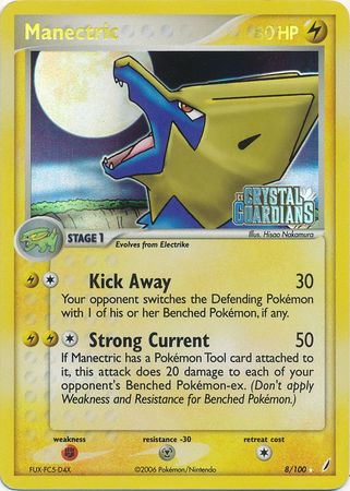 Manectric (8/100) (Stamped) [EX: Crystal Guardians] | Shuffle n Cut Hobbies & Games