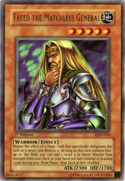 Freed the Matchless General [LOD-016] Ultra Rare | Shuffle n Cut Hobbies & Games