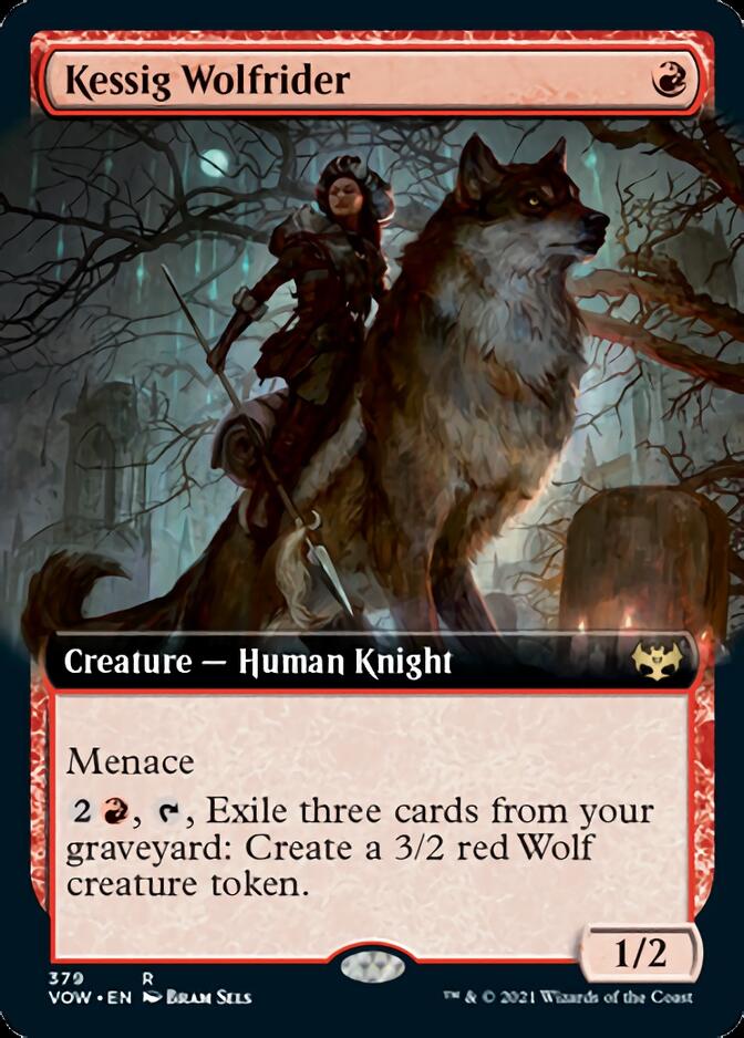 Kessig Wolfrider (Extended Art) [Innistrad: Crimson Vow] | Shuffle n Cut Hobbies & Games