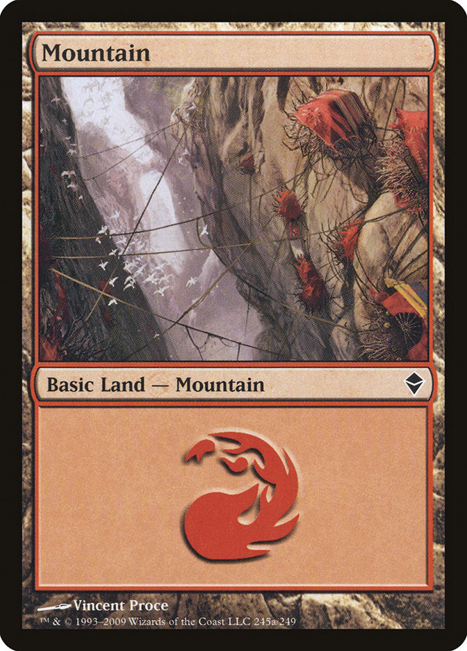 Mountain (245a) [Zendikar] | Shuffle n Cut Hobbies & Games
