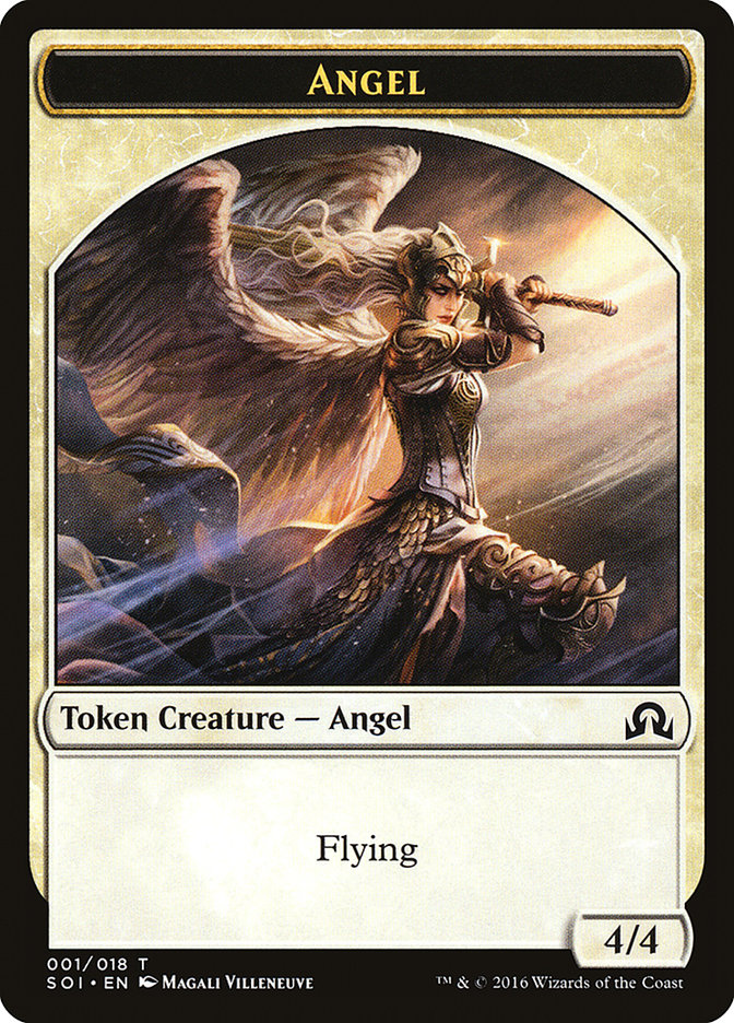 Angel Token [Shadows over Innistrad Tokens] | Shuffle n Cut Hobbies & Games