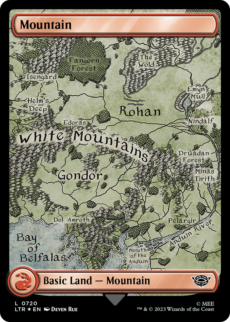 Mountain (720) (Surge Foil) [The Lord of the Rings: Tales of Middle-Earth] | Shuffle n Cut Hobbies & Games