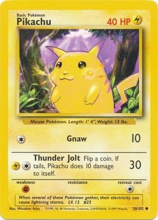 Pikachu (58/102) [Base Set Unlimited] | Shuffle n Cut Hobbies & Games