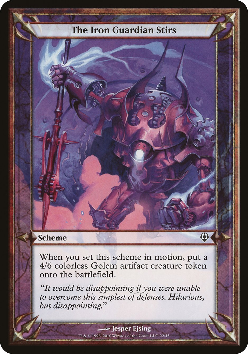 The Iron Guardian Stirs (Schemes) [Archenemy Schemes] | Shuffle n Cut Hobbies & Games